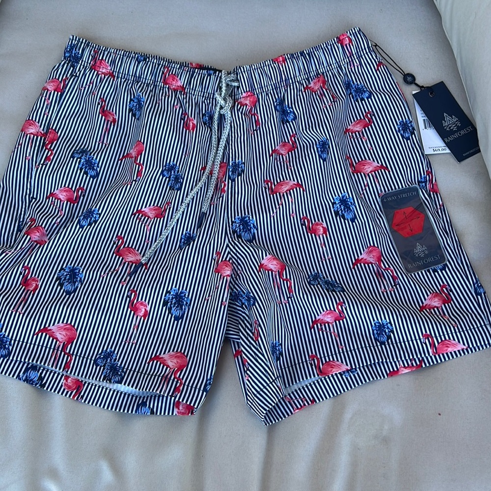 Super cute super fun flamingo bathing suit for men!!!